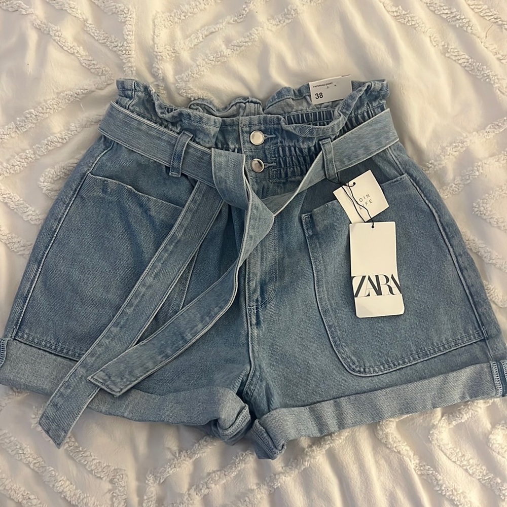 Zara paperbag shorts